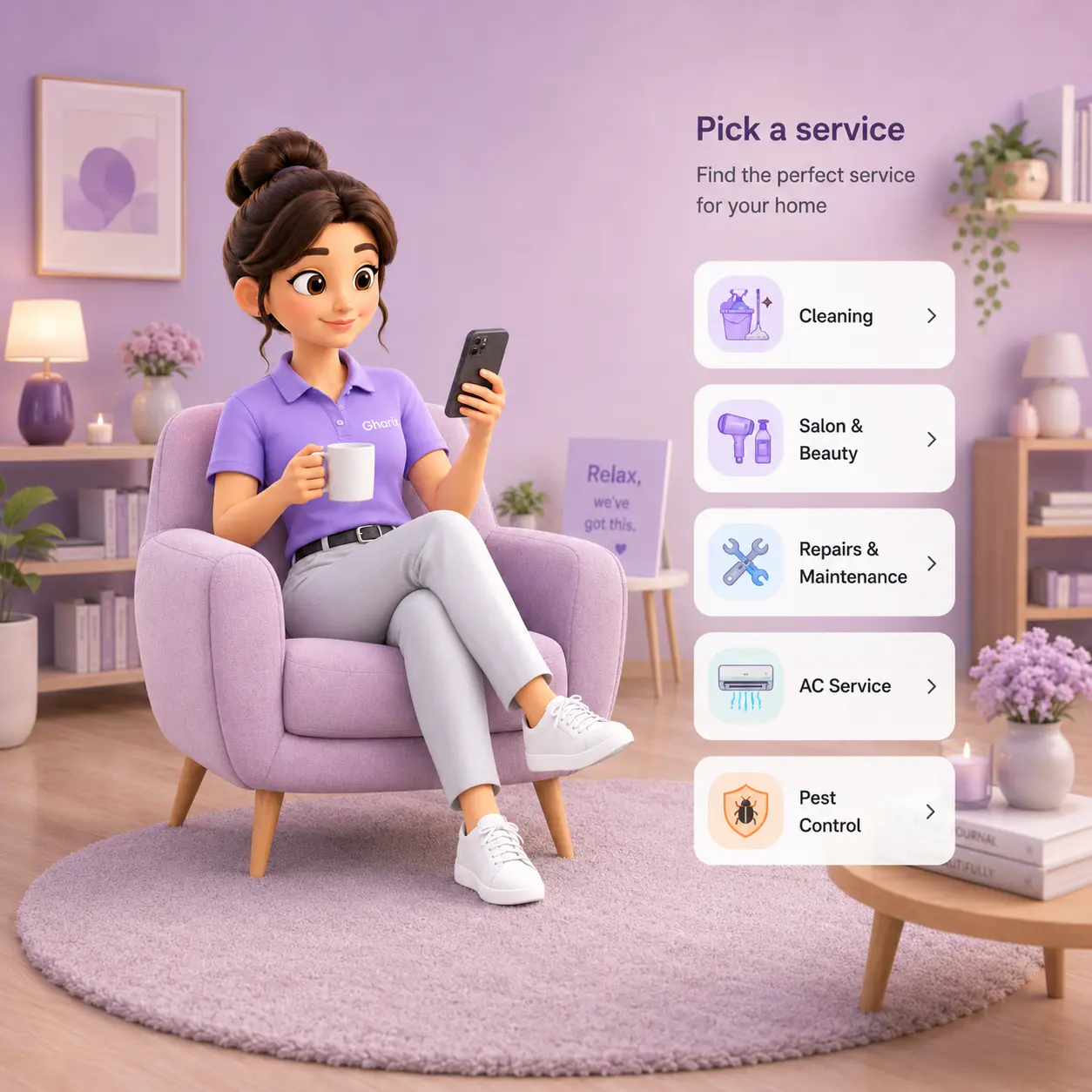Browse catalog and select service